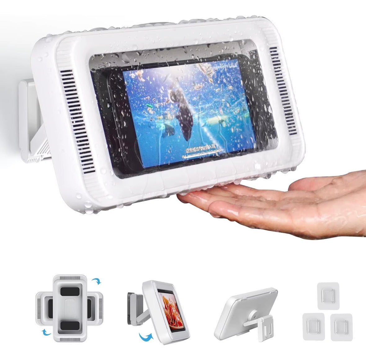 Waterproof Phone Holder + Speaker