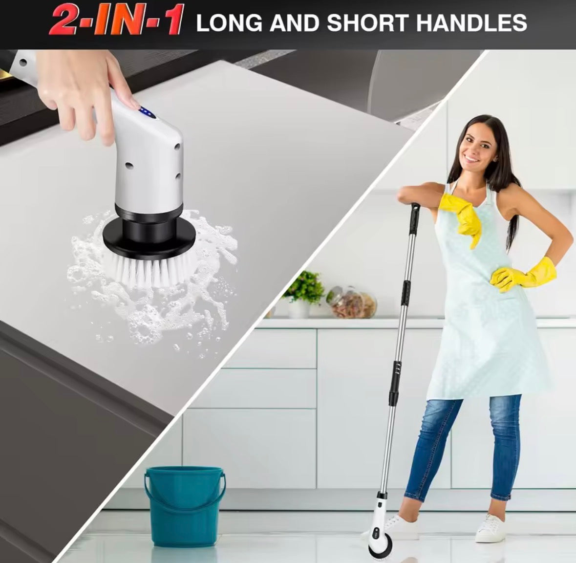 electric spin scrubber cordless